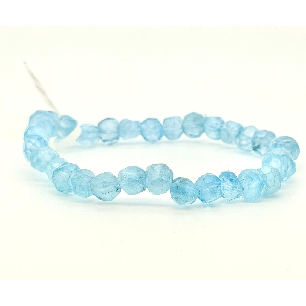 Blue Topaz Bracelet – Faceted Beads