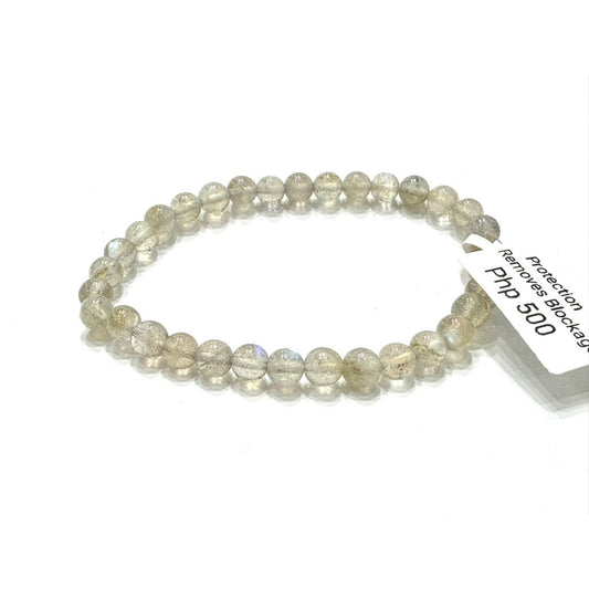 6mm Flashy Labradorite Bracelet