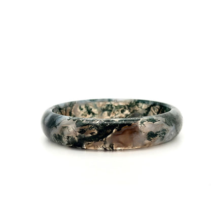 Moss Agate Bangle (seller fave) 60mm