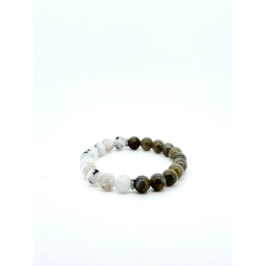 Rainbow Moonstone & Labradorite Bracelet