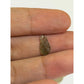 Moldavite Chip Necklace with Hole | Gold or Silver Detail | Free Stainless Steel Chain