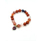 Fire Quartz & Red Jasper Protection Bracelet – Ghost Month & Everyday Wear