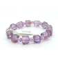 High Quality Faceted Cube Phantom Amethyst Bracelet
