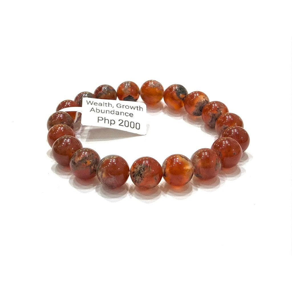 Rare Red Moss Agate Bracelet | Natural Crystal Gemstone