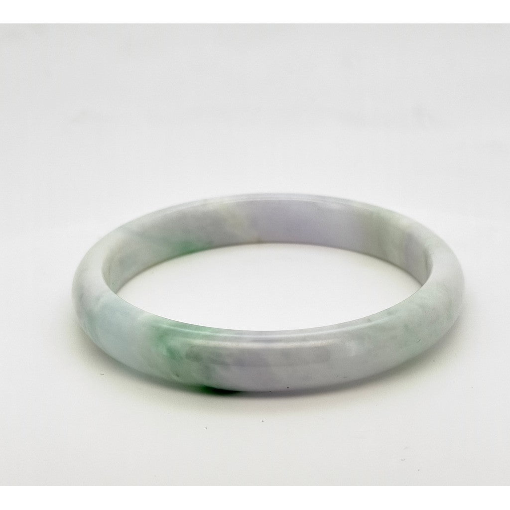 Natural Jadeite Jade Bangle | Authentic Jade Bangle Bracelet | Green, Purple, White with Certificate