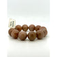 Natural Sunstone Bracelet – 17mm Large Beads