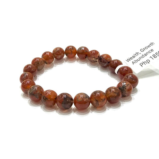 Rare Red Moss Agate Bracelet | Natural Crystal Gemstone