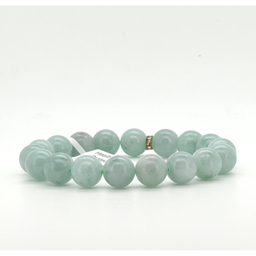 Light Blue Apple Green Jade Bracelet | Natural Jade with certificate