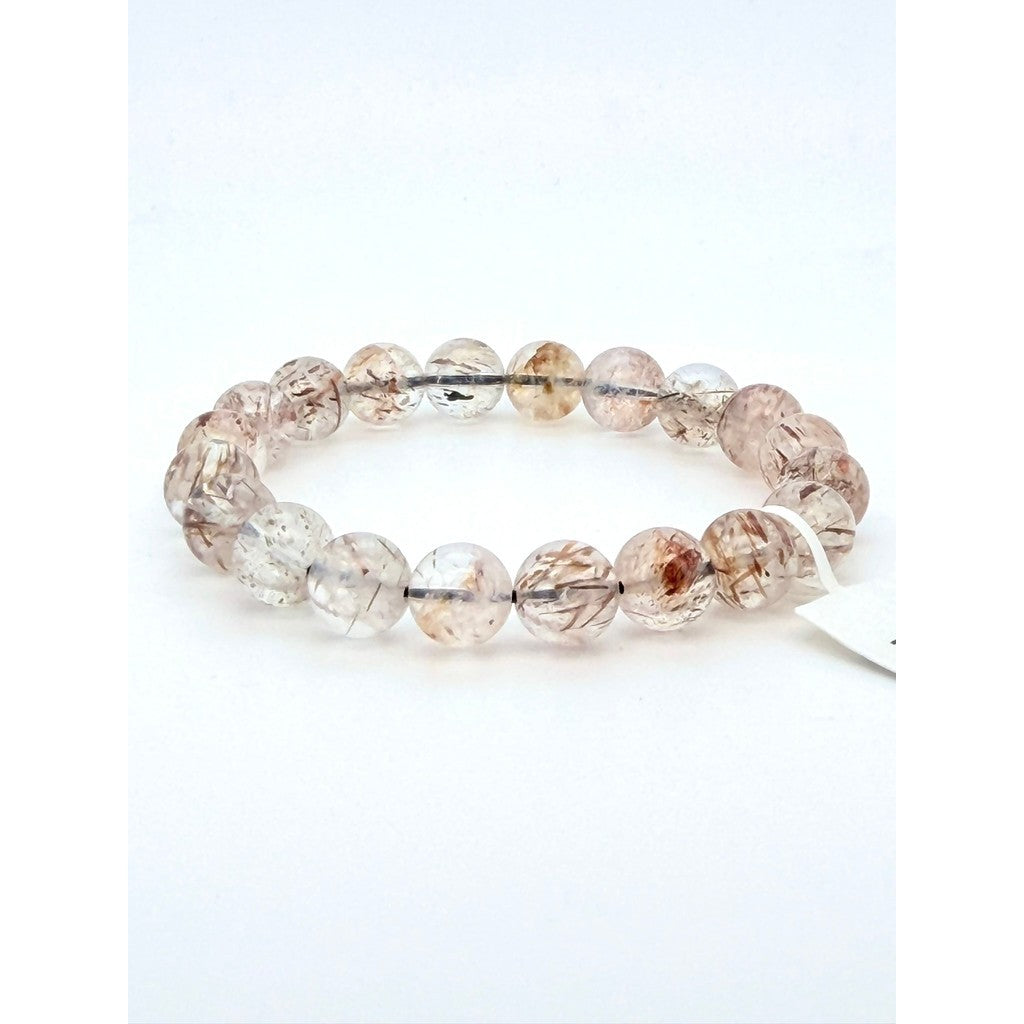 Natural Copper Rutilated Quartz Bracelet