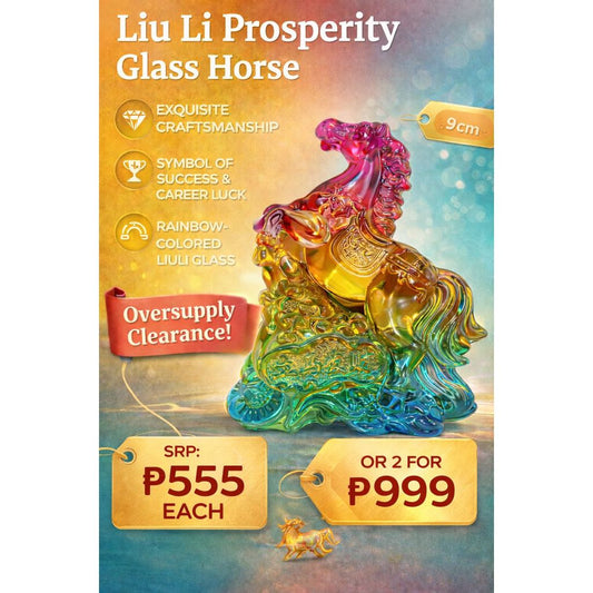 Liu Li Prosperity Glass Horse | Year of the Horse 2026