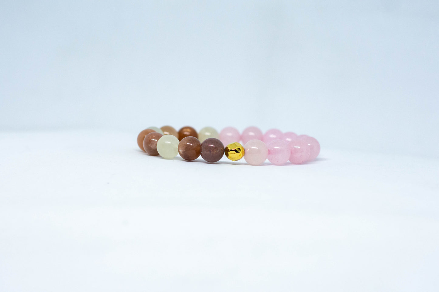 Moonstone and Madagascar Rose quartz gemstone (FERTILITY) - Gems & stones ph