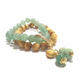 Golden tiger's eye and aventurine double layer bracelet - Gems & stones ph