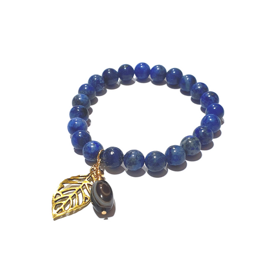 Lapis Lazuli with agate accent