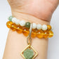 Burma jade and citrine double layer combination bracelet - Gems & stones ph