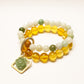 Burma jade and citrine double layer combination bracelet - Gems & stones ph