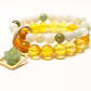 Burma jade and citrine double layer combination bracelet - Gems & stones ph