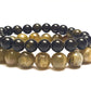 Labradorite and obsidian bundle bracelet - Gems & stones ph