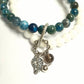 apatite and white onyx double layer combination bracelet - Gems & stones ph