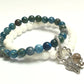 apatite and white onyx double layer combination bracelet - Gems & stones ph