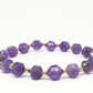 Amethyst with gold filled spacer gemstone bracelet - Gems & stones ph