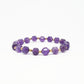 Amethyst with gold filled spacer gemstone bracelet - Gems & stones ph