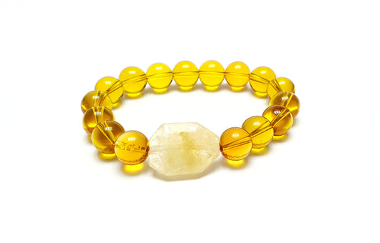 Citrine with accent gemstone bracelet - Gems & stones ph