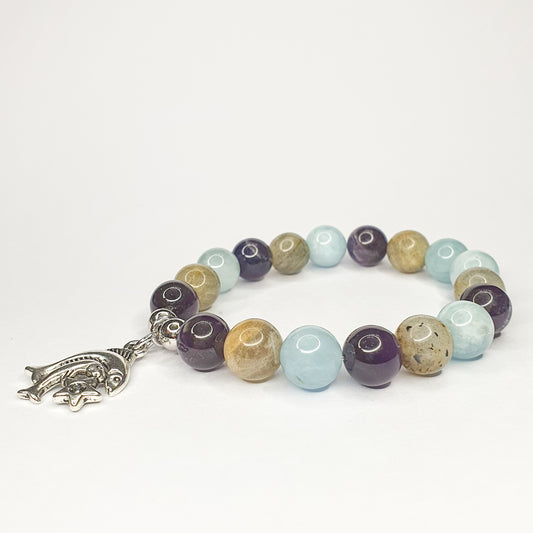 Pisces Zodiac Gemstone bracelet - Gems & stones ph