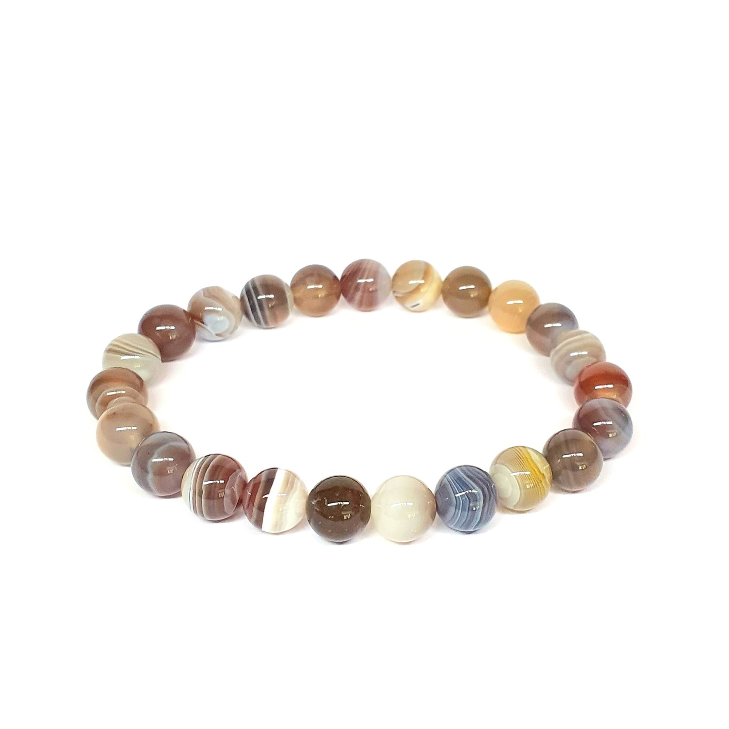 Madagascar banded agate gemstone bracelet - Gems & stones ph