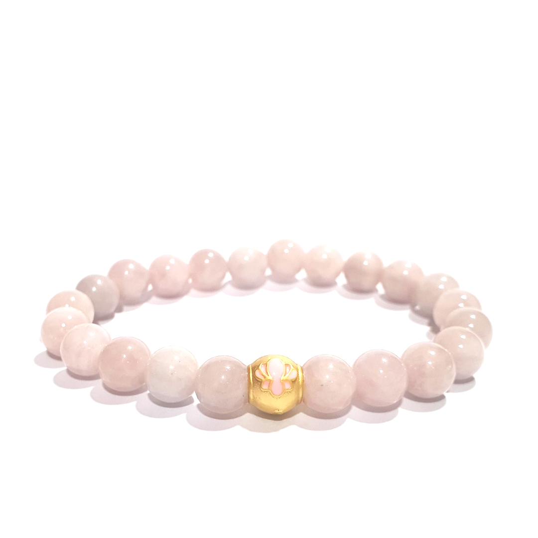 Rose Quartz with Charm