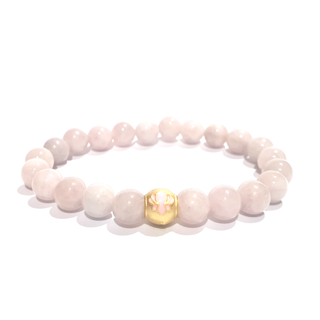 Rose Quartz with Charm