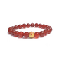Red Agate with Auspicious Knot Charm