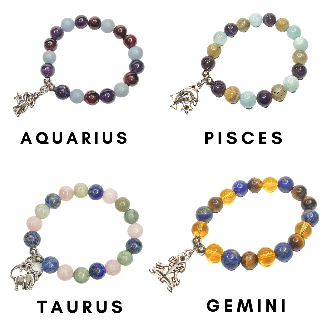 Taurus Zodiac Gemstone bracelet