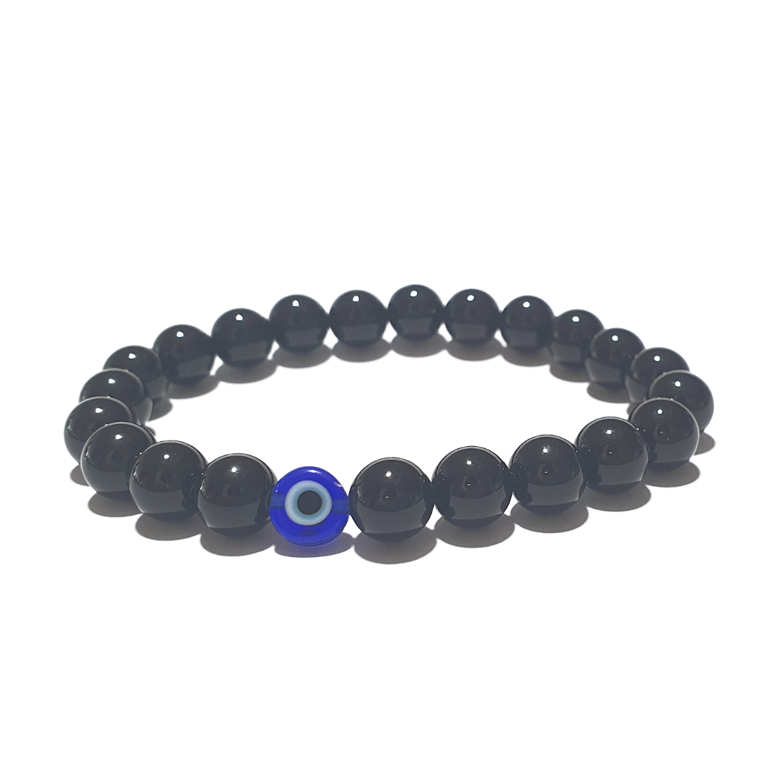 Black Onyx with Evil Eye