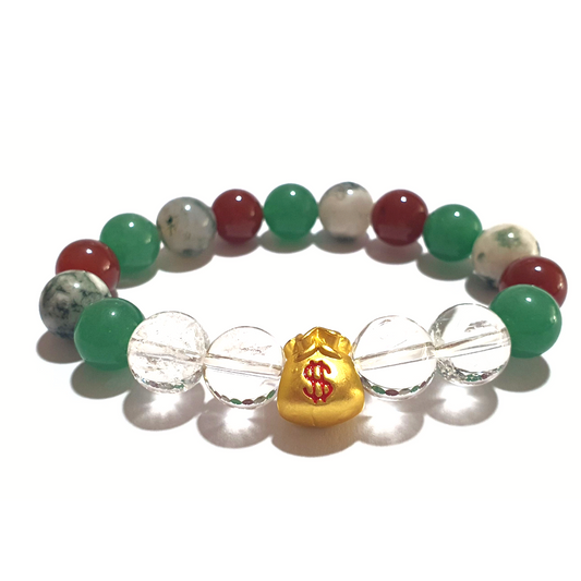 Wealth magnet gemstone bracelet