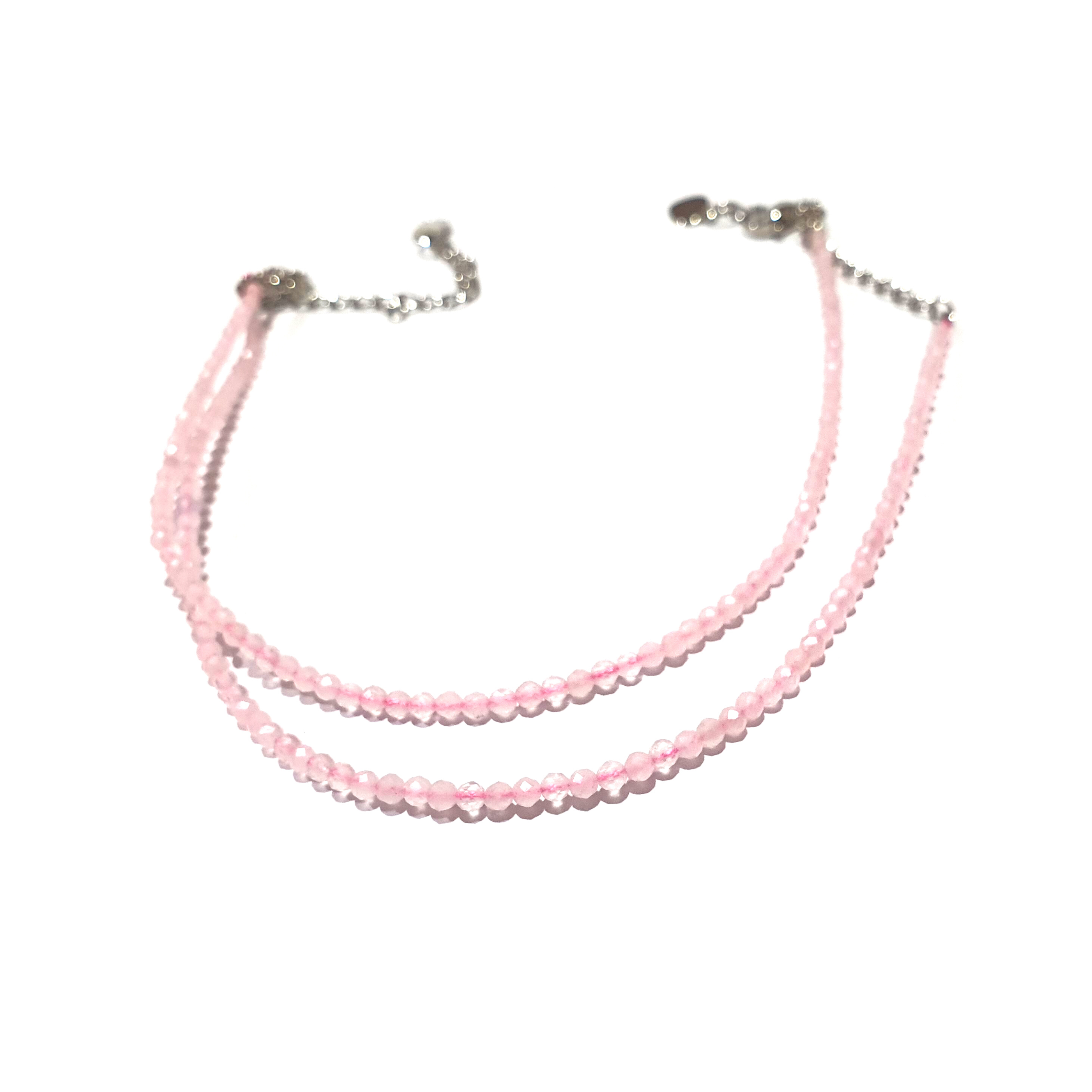 Rose hot sale quartz anklet