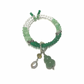 Jade, Agate, Clear Quartz Rolled Bracelet with Wu Lou Charm