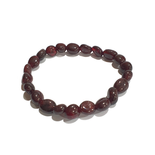 Garnet Pebbles Gemstone bracelet