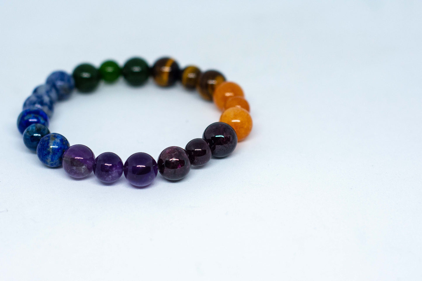 7chakra gemstone bracelet 7.5inch size - Gems & stones ph