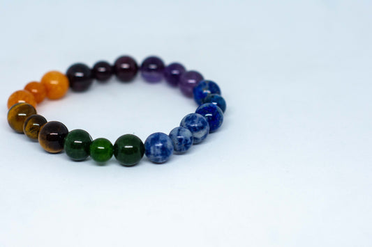 7chakra gemstone bracelet 7.5inch size - Gems & stones ph