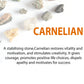 carnelian and madagascar rose quartz double layer combination bracelet - Gems & stones ph