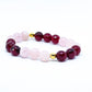 Faceted ruby and rose quartz gemstone bracelet - Gems & stones ph