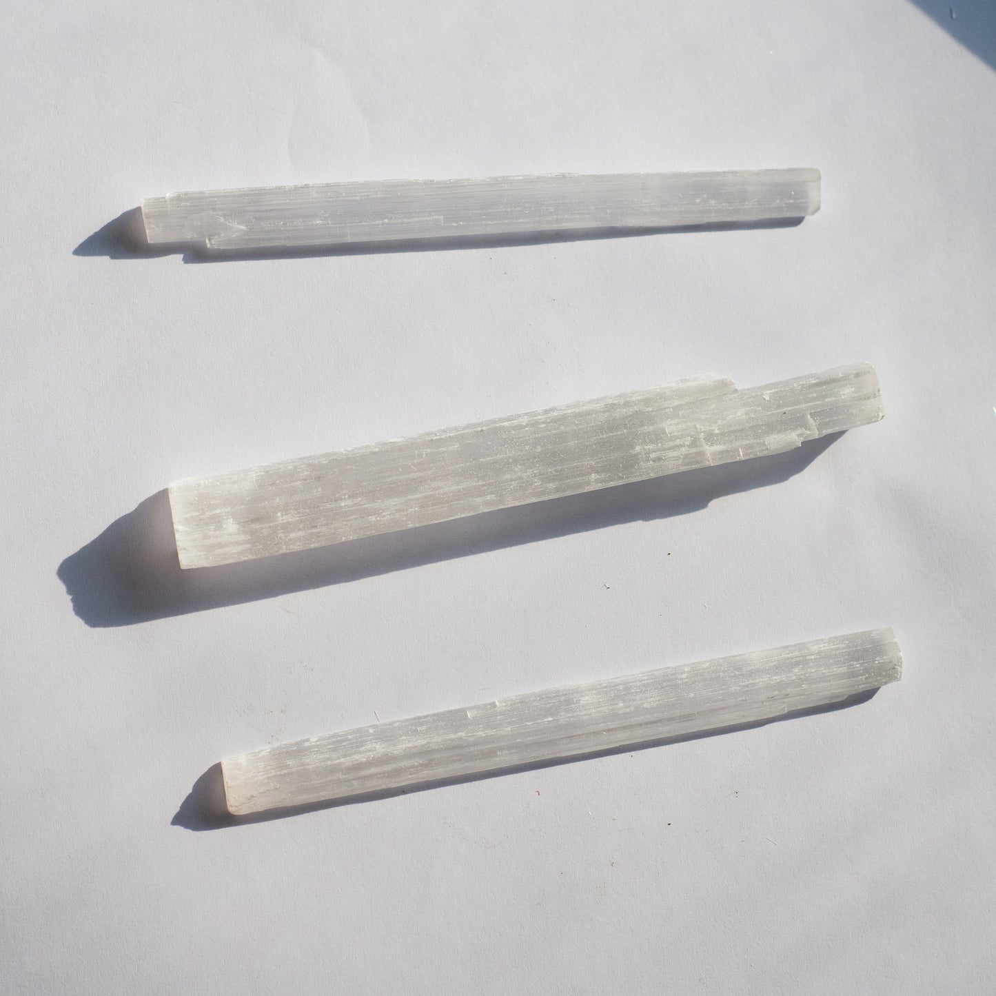 Satin Spar Crystal Charger Sticks