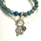 apatite and white onyx double layer combination bracelet - Gems & stones ph