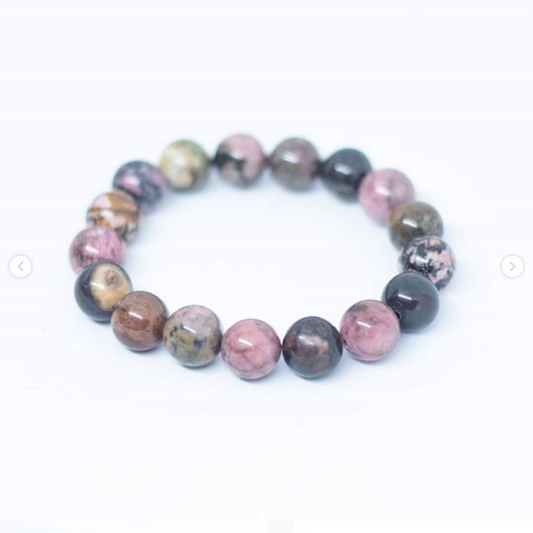 Rhodonite gemstone bracelet - Gems & stones ph