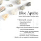Blue apatite gem stone bracelet - Gems & stones ph