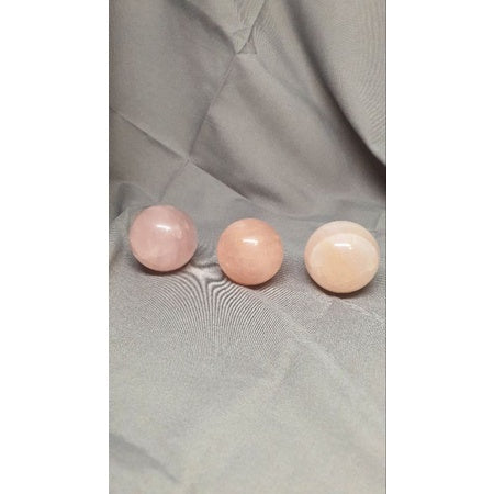 rose quartz sphere for love and happiness