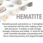 Sunstone and gold hematite gemstone bracelet