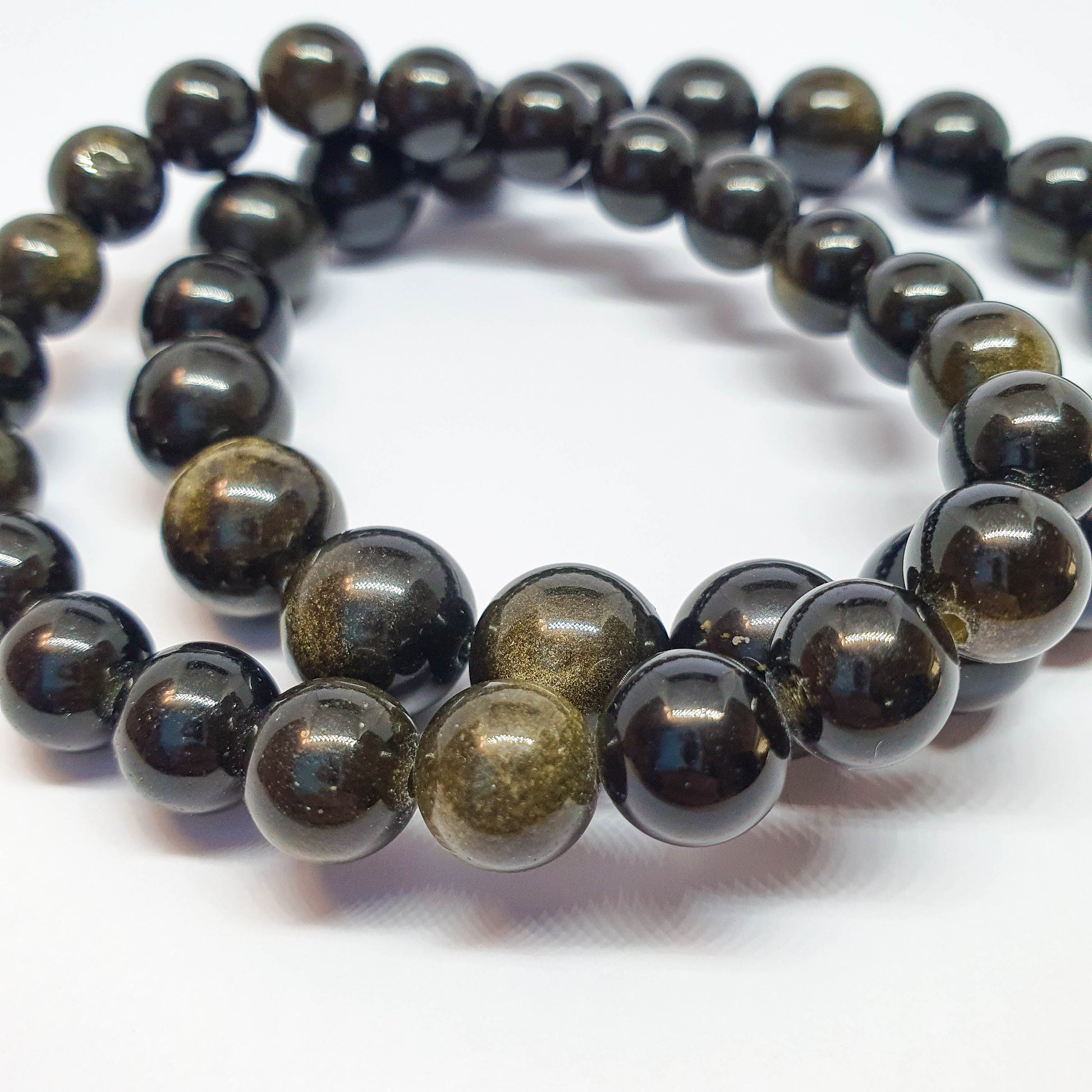 obsidian gold sheen gemstone bracelet - Gems & stones ph