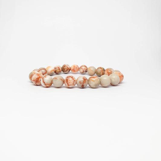 pink zebra jasper gemstone bracelet - Gems & stones ph